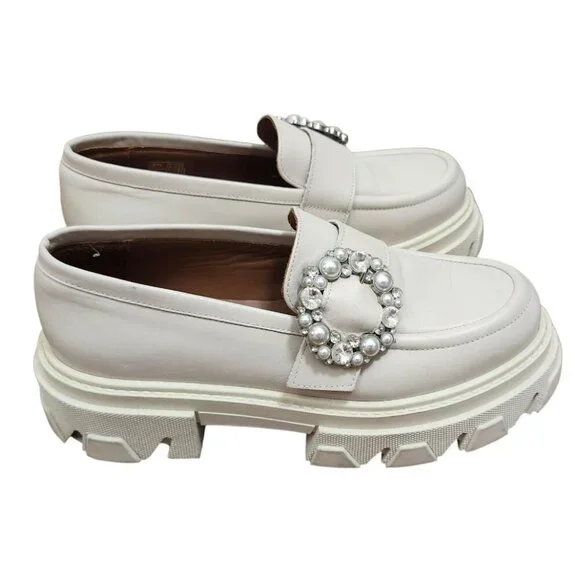 Alohas Trailblazer Crystal Beige Loafer Shoe EU 42 /US 11-11.5 - Picture 5 of 16